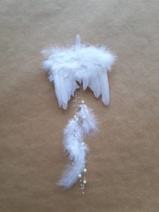 Andělská křídla - bílá peříčka